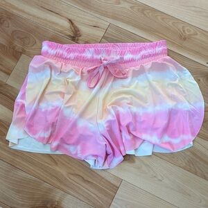 Pink Tie-Dye Shorts